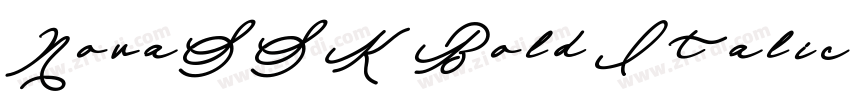 NovaSSK Bold Italic字体转换
